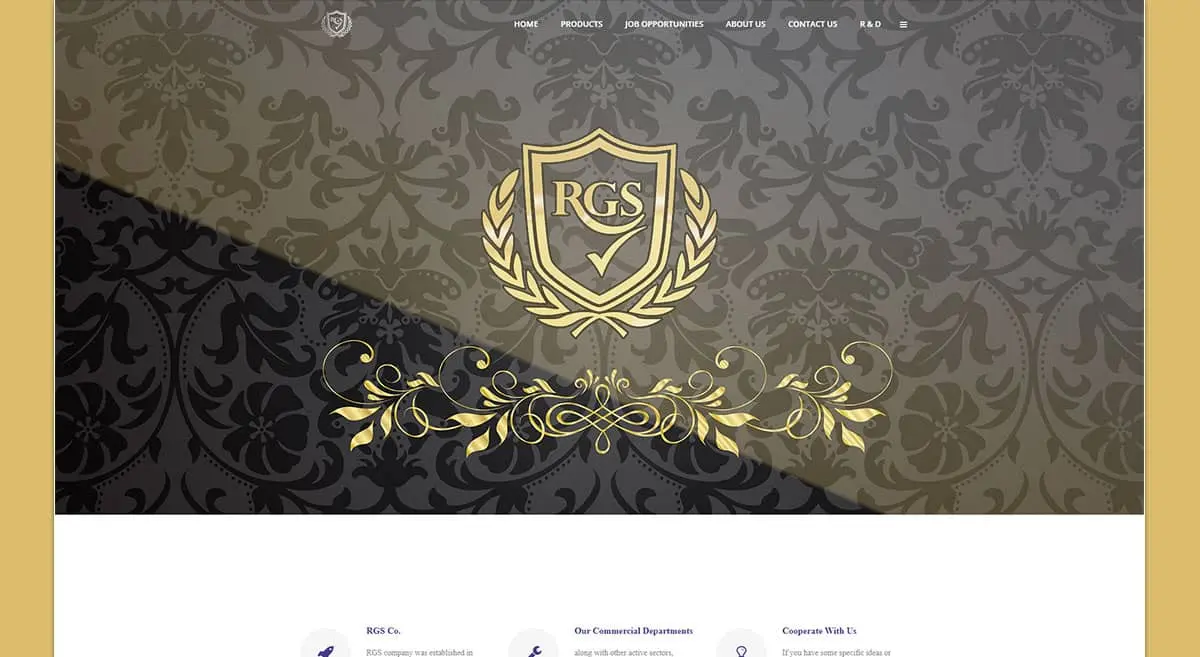 شرکت ره گستر صنعت – نمونه سایت شرکتی دو زبانه